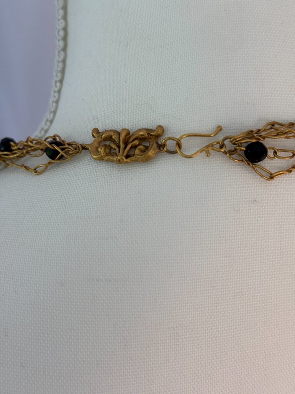 Virgin Saints & Angels Gold and black long necklace - Picture 3 of 3
